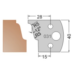 #031 40mm Limiters For MPC Multi Profile Cutter (Set of 2) Dimar 3403140