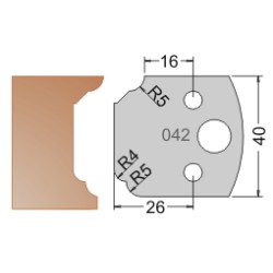 #042 40mm Limiters For MPC Multi Profile Cutter (Set of 2) Dimar 3404240