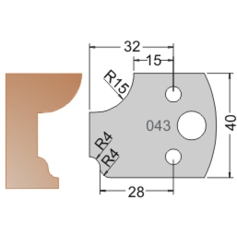 #043 40mm Limiters For MPC Multi Profile Cutter (Set of 2) Dimar 3404340