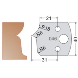 #046 40mm Limiters For MPC Multi Profile Cutter (Set of 2) Dimar 3404640