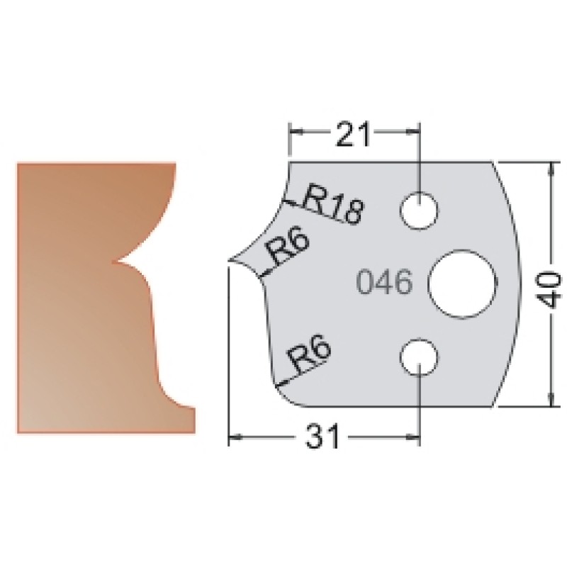 #046 40mm Limiters For MPC Multi Profile Cutter (Set of 2) Dimar 3404640