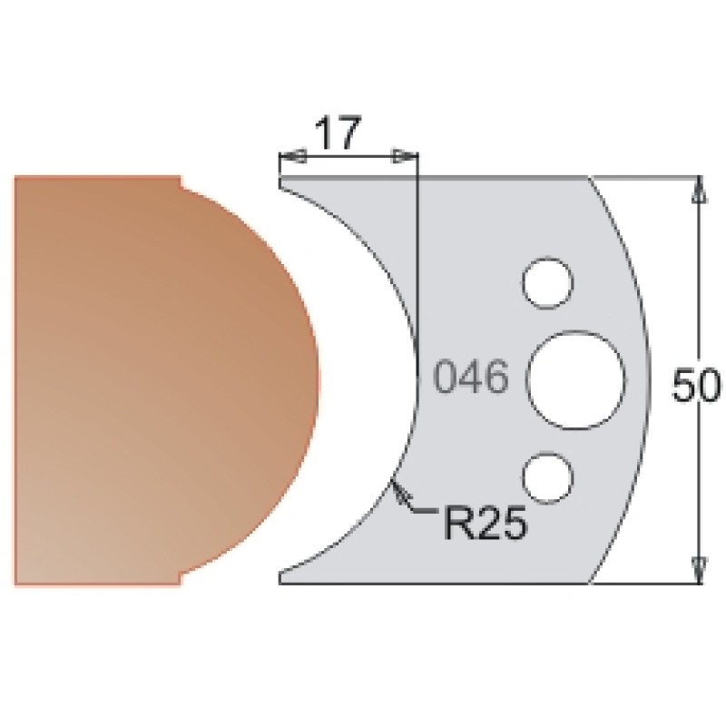 #046 50mm Limiters For MPC Multi Profile Cutter (Set of 2) Dimar 3404650