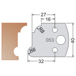 #053 40mm Limiters For MPC Multi Profile Cutter (Set of 2) Dimar 3405340