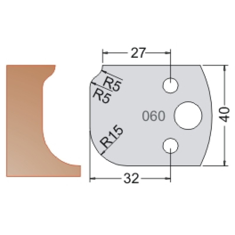 #060 40mm Limiters For MPC Multi Profile Cutter (Set of 2) Dimar 3406040