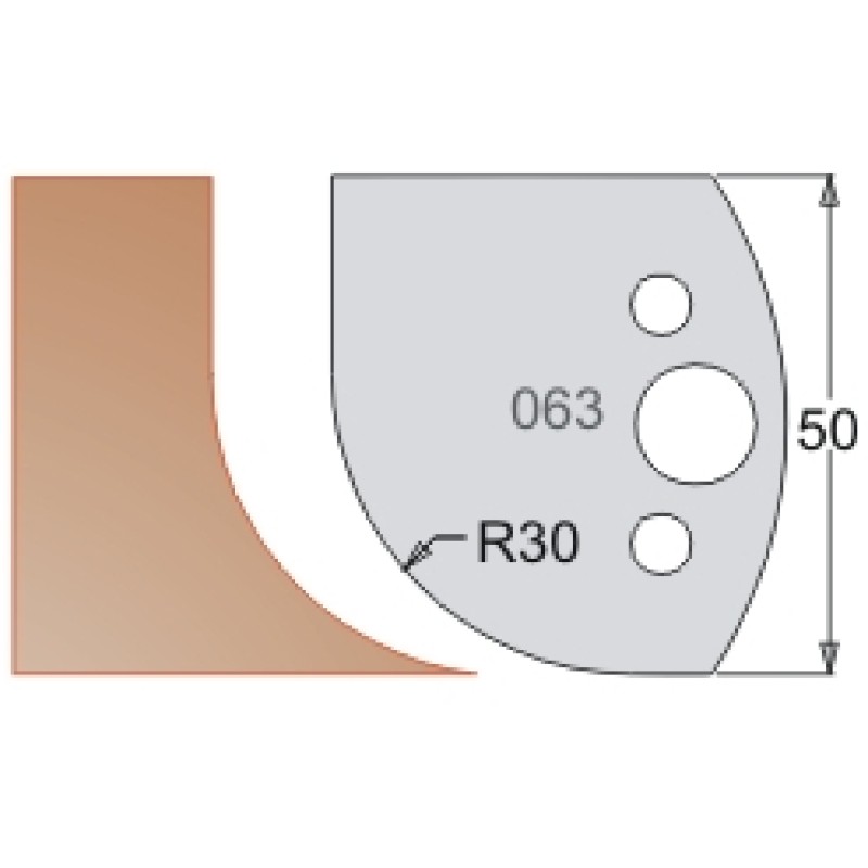 #063 50mm Limiters For MPC Multi Profile Cutter (Set of 2) Dimar 3406350