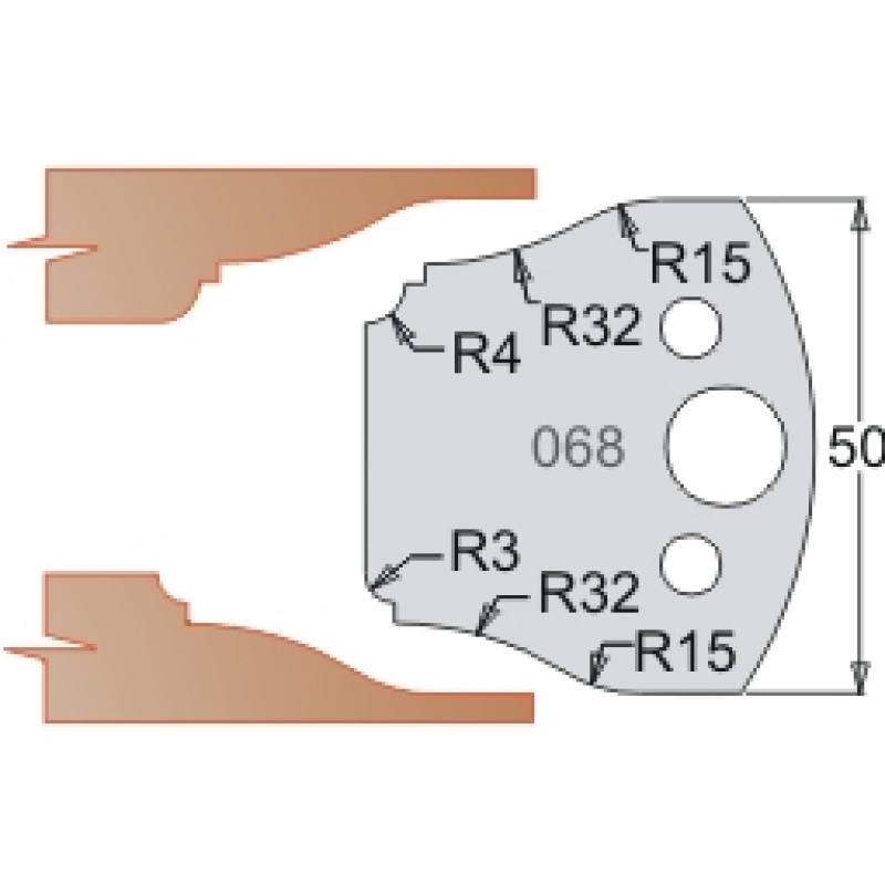 #068 50mm Limiters For MPC Multi Profile Cutter (Set of 2) Dimar 3406850