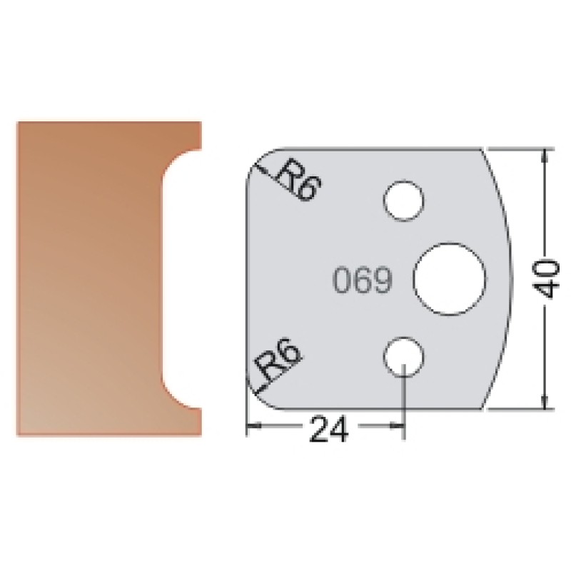 #069 40mm Limiters For MPC Multi Profile Cutter (Set of 2) Dimar 3406940