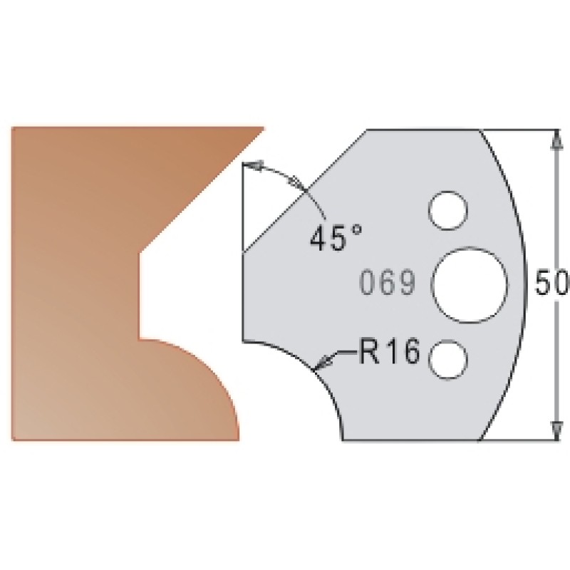 #069 50mm Limiters For MPC Multi Profile Cutter (Set of 2) Dimar 3406950
