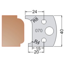 #070 40mm Limiters For MPC Multi Profile Cutter (Set of 2) Dimar 3407040