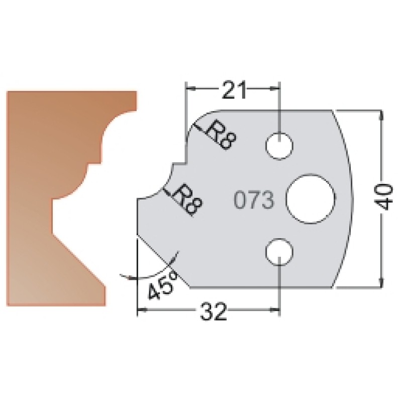 #073 40mm Limiters For MPC Multi Profile Cutter (Set of 2) Dimar 3407340
