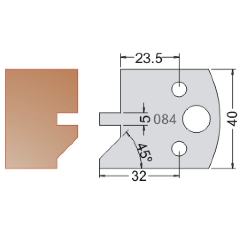 #084 40mm Limiters For MPC Multi Profile Cutter (Set of 2) Dimar 3408440