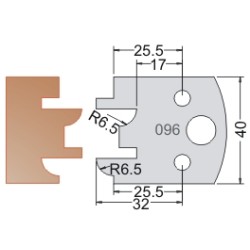 #096 40mm Limiters For MPC Multi Profile Cutter (Set of 2) Dimar 3409640