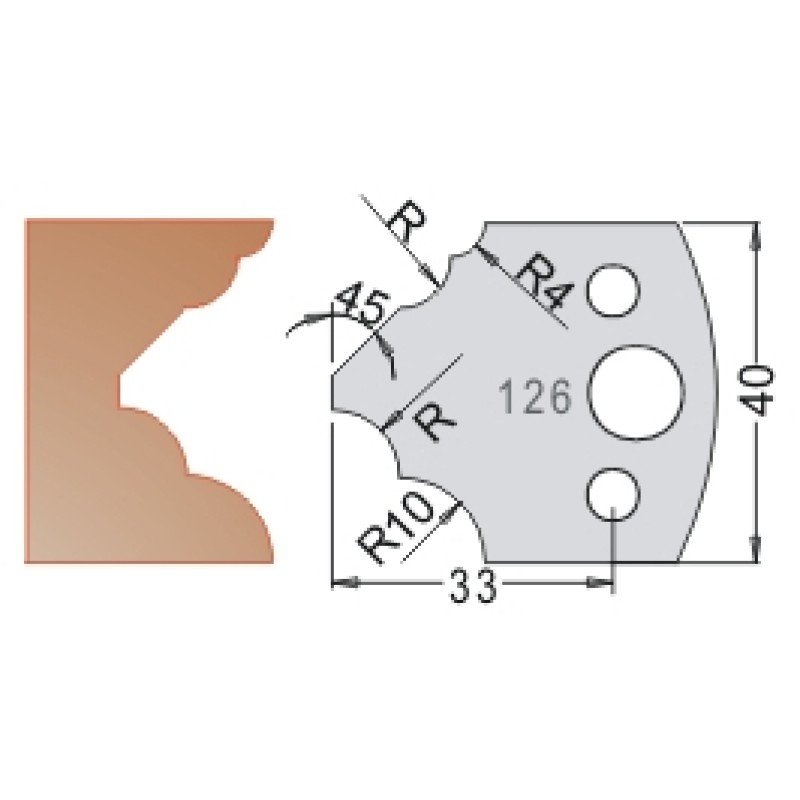 #126 40mm Limiters For MPC Multi Profile Cutter (Set of 2) Dimar 3412640