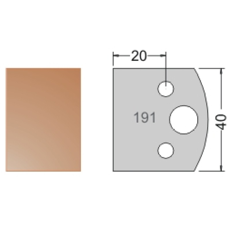 #191 40mm Limiters For MPC Multi Profile Cutter (Set of 2) Dimar 3419140