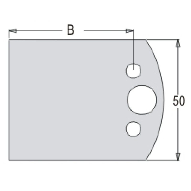 Blank Knives B=34mmx50mm 2pcs Dimar 3500034