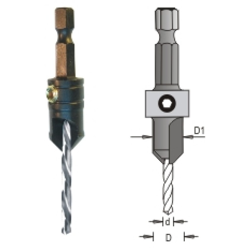 Snappy 5/64" Drill & Countersink Dimar 43005