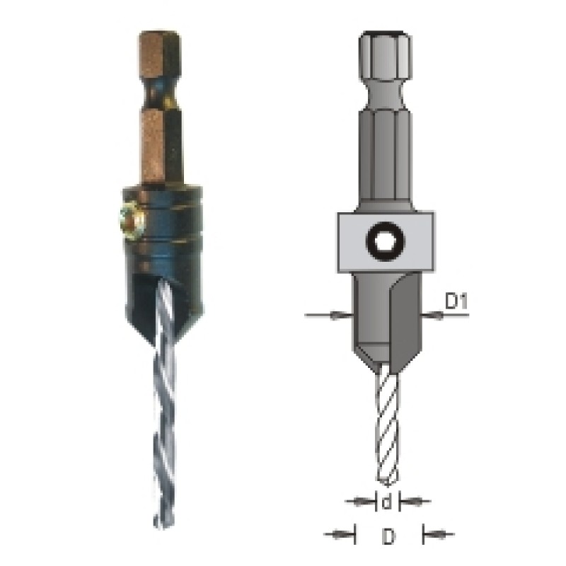 Snappy 7/64" Drill & Countersink Dimar 43007