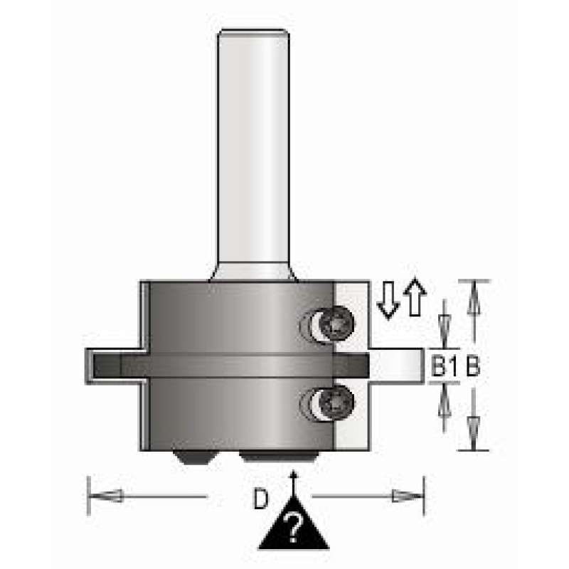Groove Insert Bit - 5.4-6.0mm Dimar 43R8-5G