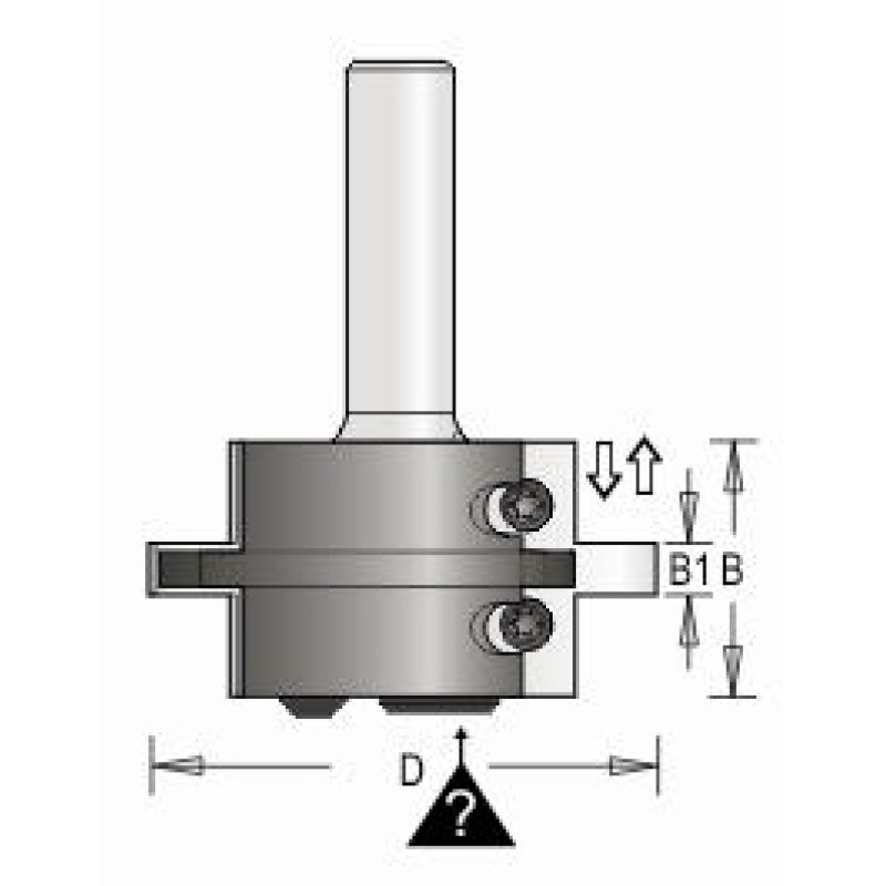 Groove Insert Bit - 6.1-6.6mm Dimar 43R8-6G
