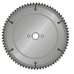 Nova 7-1/4" X 58 Tooth Carbide Tipped Saw Blade for Aluminum