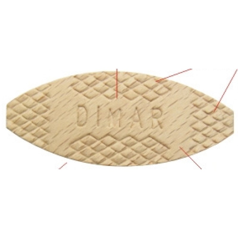 #0 Wood Biscuits  1000 Pcs Dimar BJ0