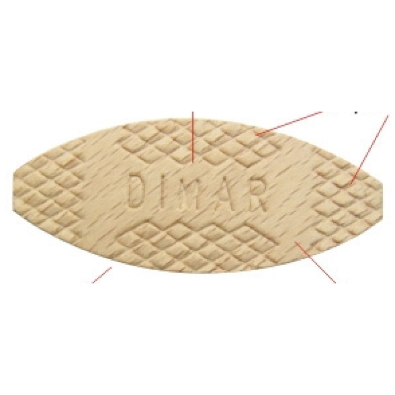 #10 Wood Biscuits  1000 Pcs Dimar BJ10