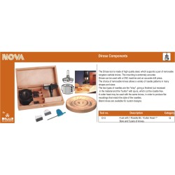 Set:rosette Bit + Cutter 1" + Knives Dimar D-3