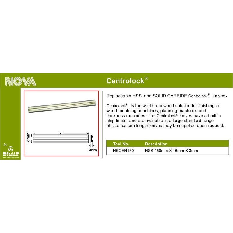 Centrolock Hss 150x16x3 Dimar HSCEN150