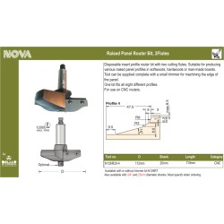 Cnc Raised Panel - Profile #4 Dimar N126R20-4