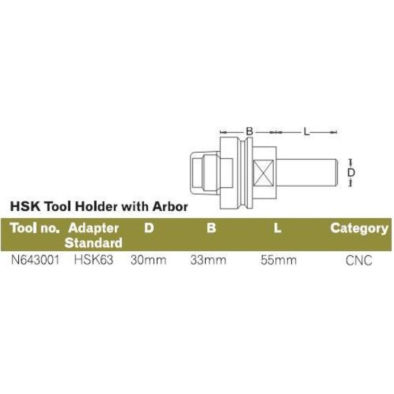 Chuck  Hsk63  30mm X 33mm X 55mm Dimar N643001