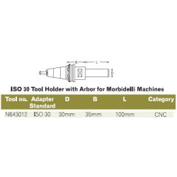 Chuck  Iso 30  30mm X 35mm X 100mm Dimar N643012