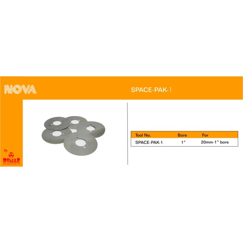 Spacers For Scoring Saw 1" Bore Dimar SPACE-PAK-1
