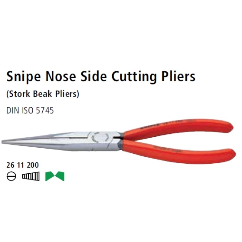 Snipe Nose Side Cutting Pliers