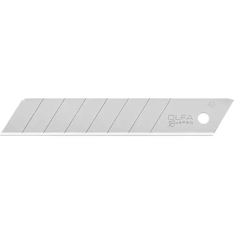 LB-10B OLFA® 18mm Silver Snap-Off Blades 10-Pack