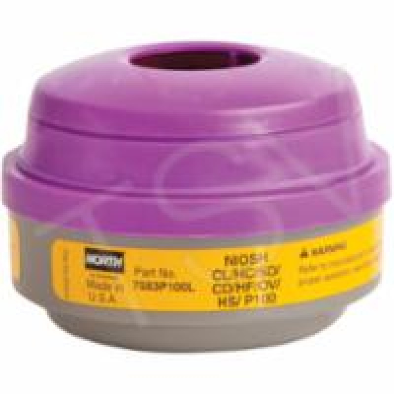 Combo Gas Vapor/Acid & P100 Filter Respirator Cartridge North 7583P100