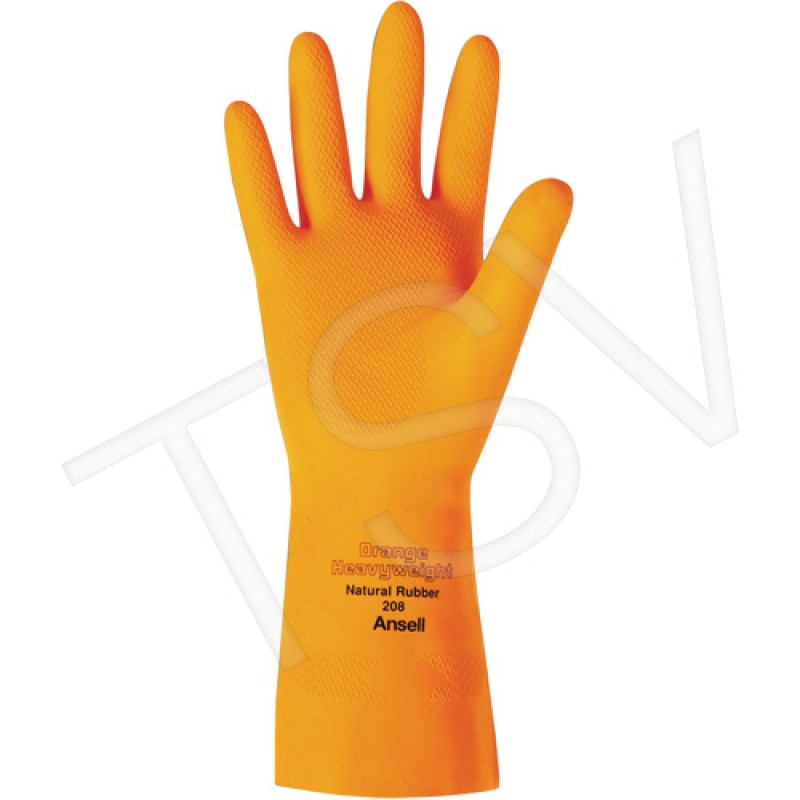 Orange Heavyweight 208 Series Gloves, Medium