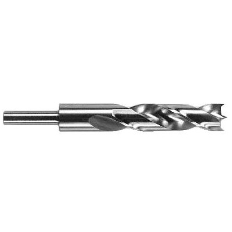 1/4" Diameter Lipped HSS Brad Point Drill Bit 4" Length 1/4" Reduced Shank