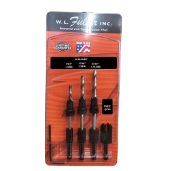 Countersink Set with Plug Cutter W.L Fuller 103490RC
