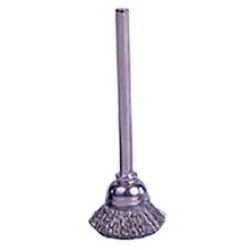 Mini Cup Brush 5/8" Diameter 1/8" Shank 0.005 Gauge (Stainless Steel)
