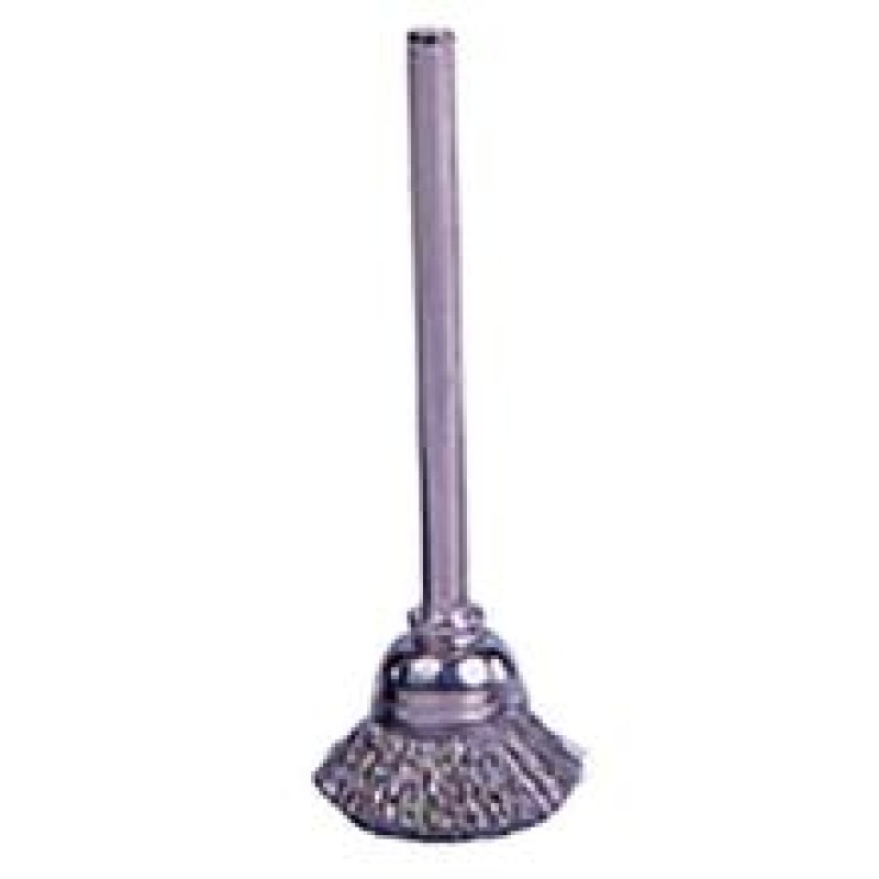 Mini Cup Brush 5/8" Diameter 1/8" Shank 0.005 Gauge (Stainless Steel)