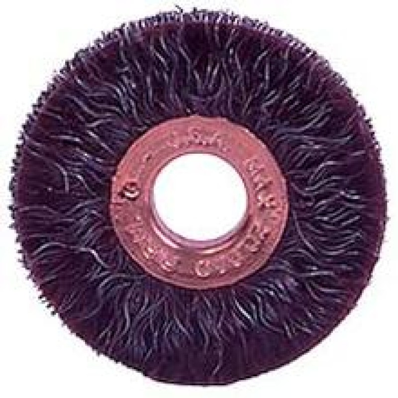 Encapsulated Wheel Brushes 3" Diameter 1/2" Arbour Hole .014 Gauge