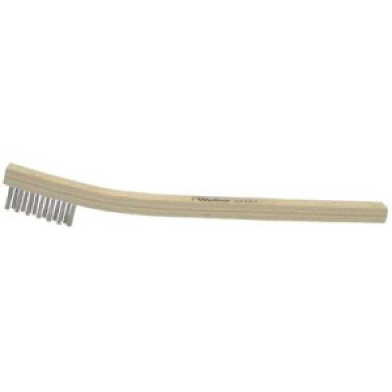 Scratch Brush 5/16" Wide 1-3/8" Long 3 Rows Stainless Steel