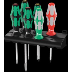 334/368/6 Screwdriver Set & Rack 6-Piece
