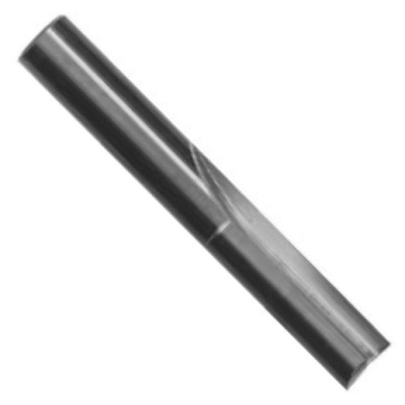 SC08 1/4" Shank Single flute Straight Bit 1/4" Diameter 1" Length 1/4" Shank