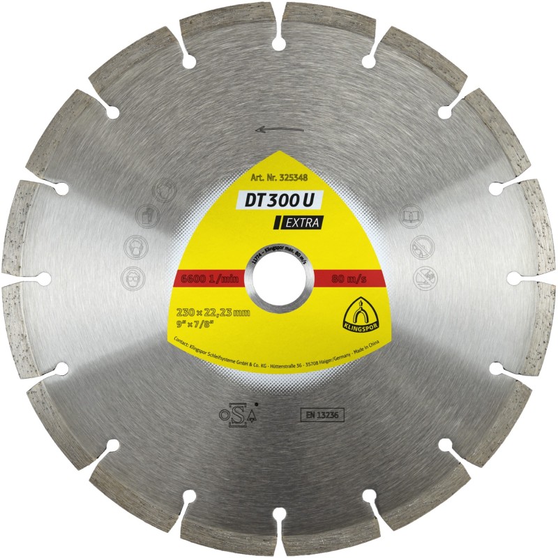 Diamond 12 X 7/64 X 1 Dt300u Value 20mm Standard Segments Klingspor 325349