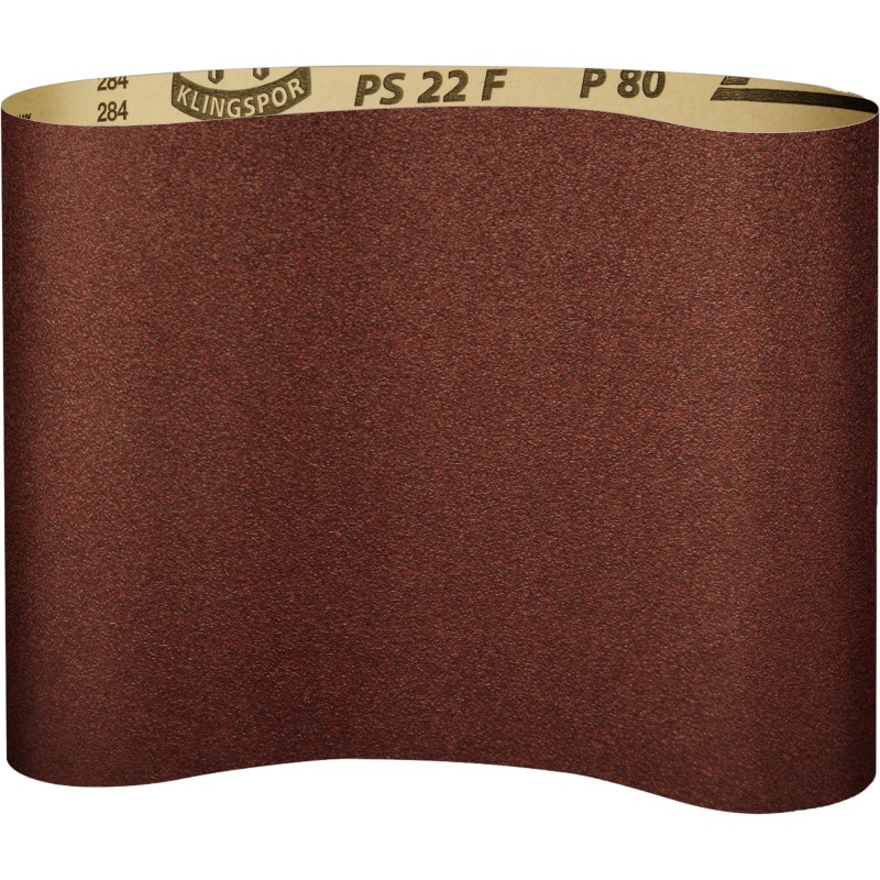 Wide Belt 37x60 PS22F Aluminum Oxide F-Weight Paper ACT Coating 150grit Klingspor 322536