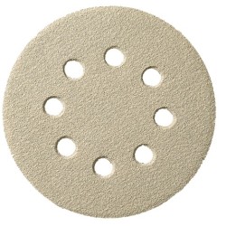 Sanding Disc 5" with 8 Holes Velcro PS33 Coated Aluminum Oxide  100 Grit Box of 100 Klingspor 147977