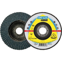 Flap Disc 5" Diameter 7/8" Arbour Hole SMT624 50 Grit Klingspor 322773