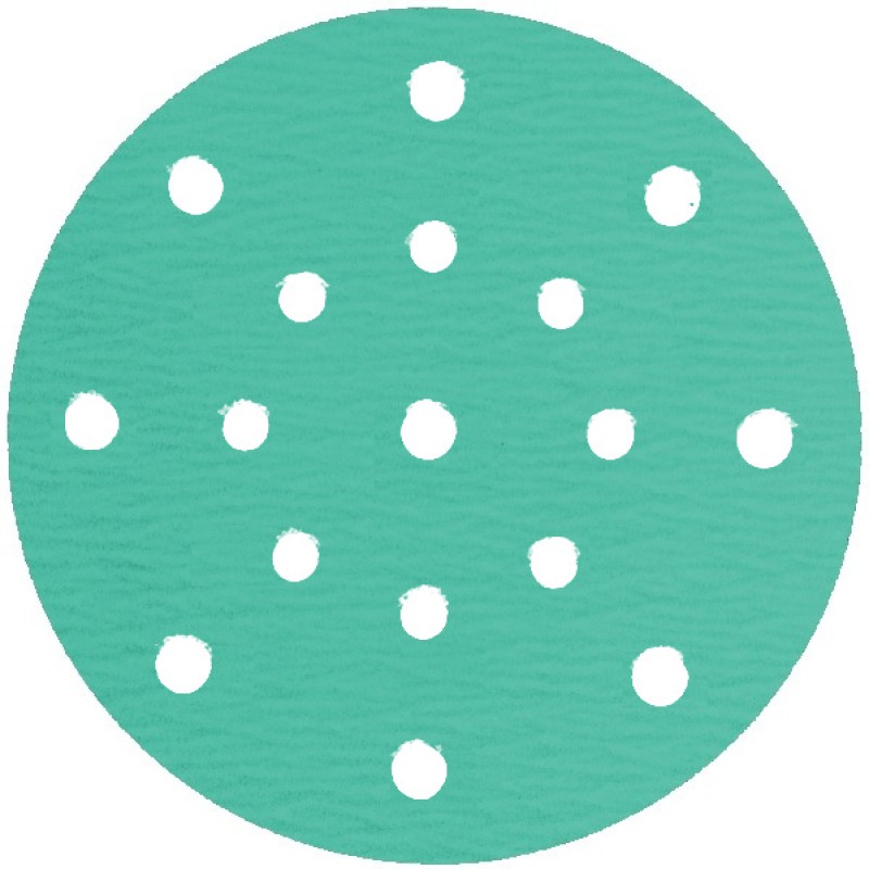 Sanding Disc 6" Diameter With 16 +1 Holes Velcro PS77 Aluminum Oxide 120 Grit