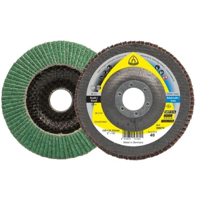Flap Disc 5" Diameter 7/8" Arbour Hole SMT976 Special CEVOLUTION 80 Grit